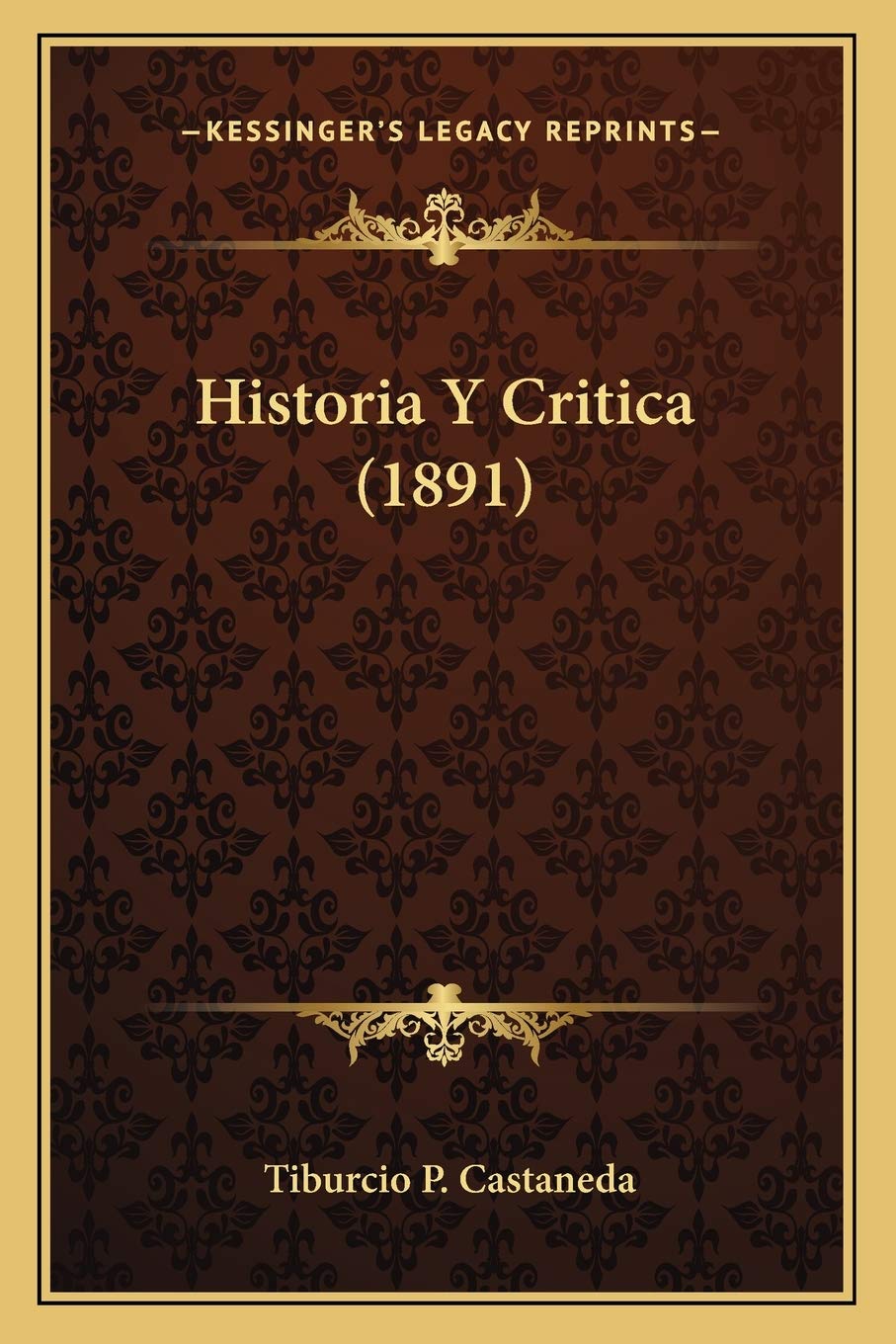 Historia Y Critica (1891) International
