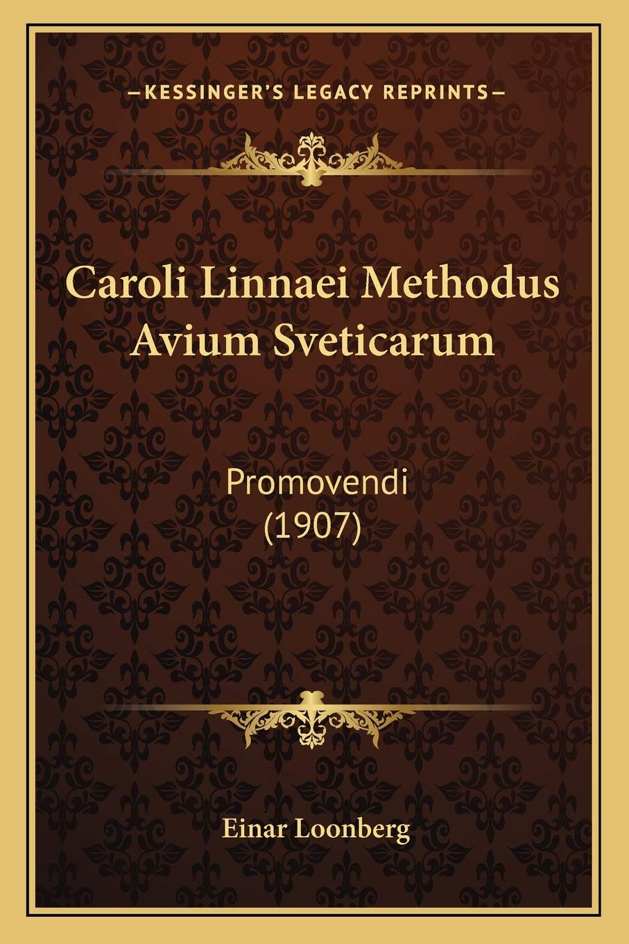 Caroli Linnaei Methodus Avium Sveticarum: Promovendi (1907) International