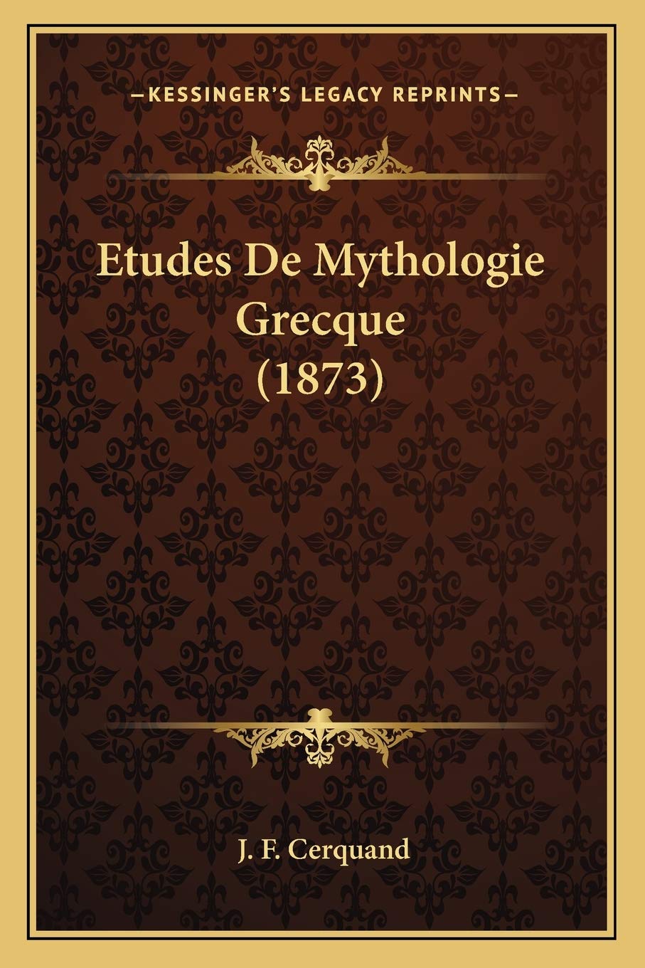 Etudes De Mythologie Grecque (1873) General education