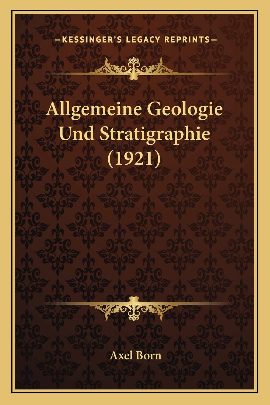 Allgemeine Geologie Und Stratigraphie (1921) International
