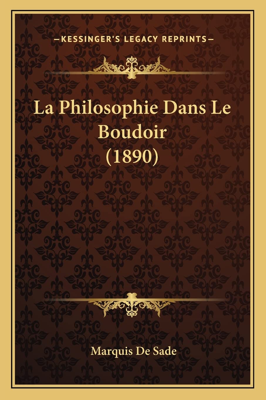 La Philosophie Dans Le Boudoir (1890) book