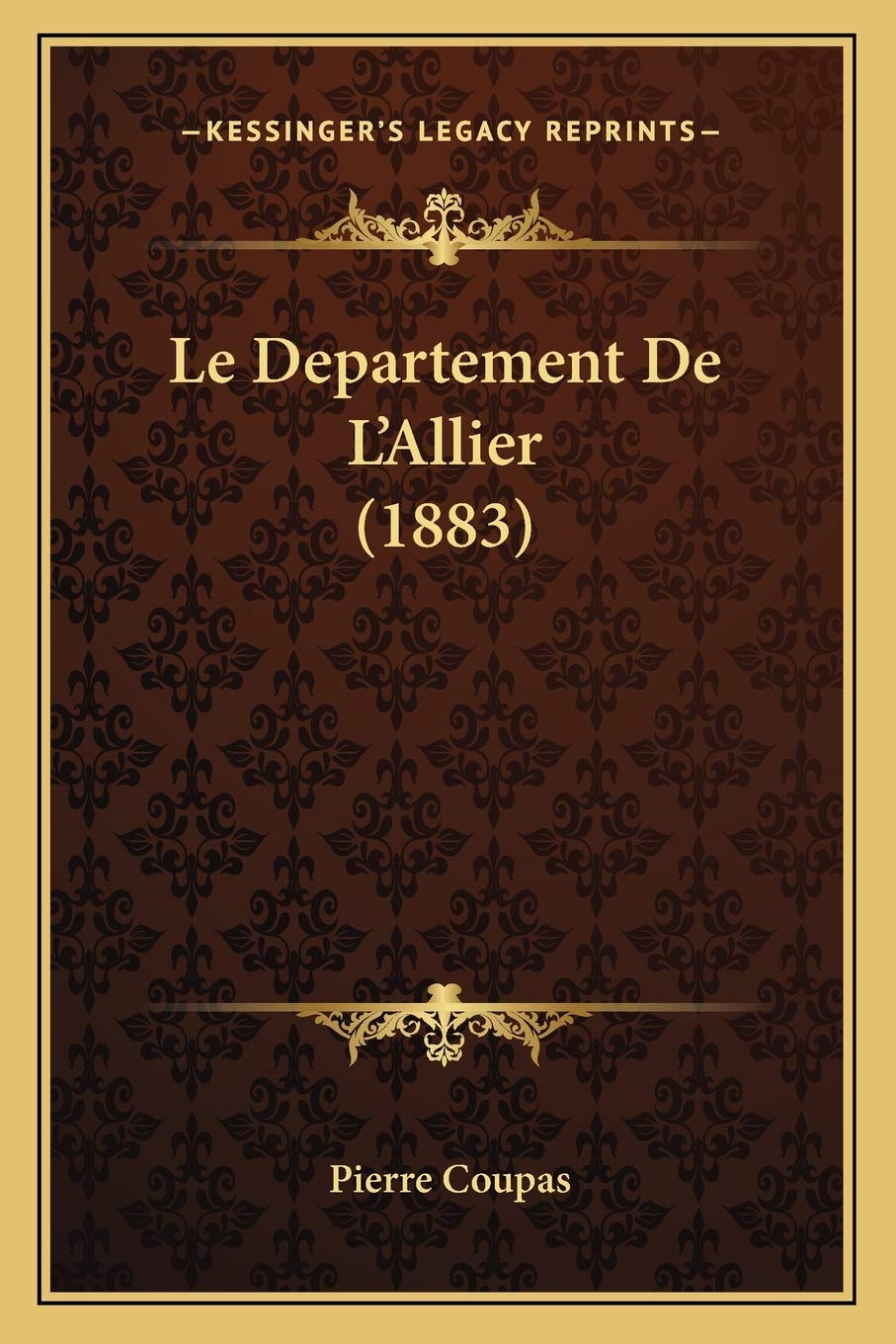 Le Departement De L'Allier (1883) book
