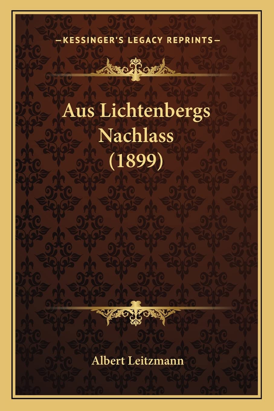 Product Image: Aus Lichtenbergs Nachlass (1899)