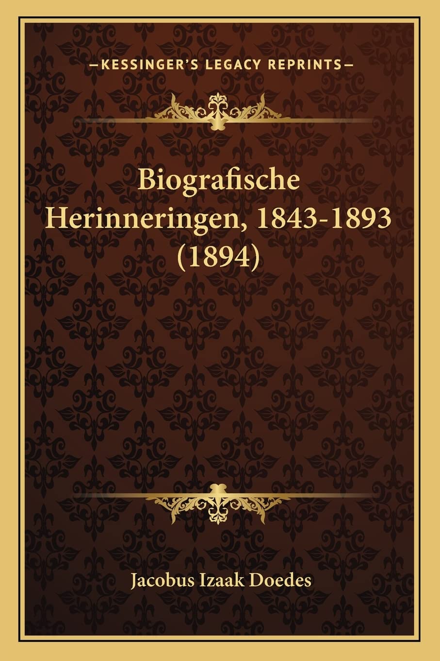 Biografische Herinneringen, 1843-1893 (1894) Contemporary literature
