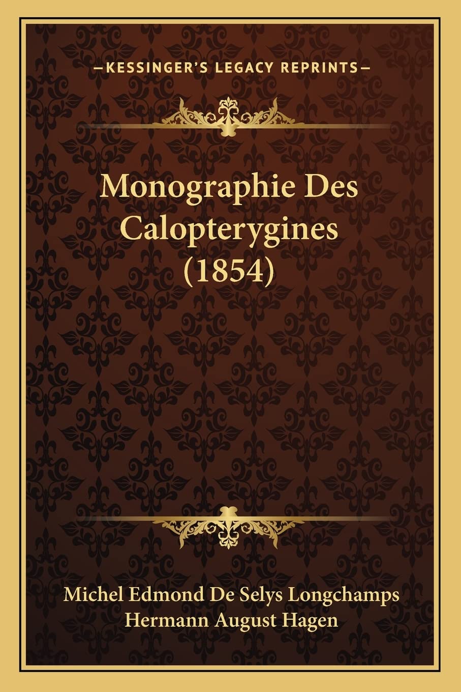 Monographie Des Calopterygines (1854) International