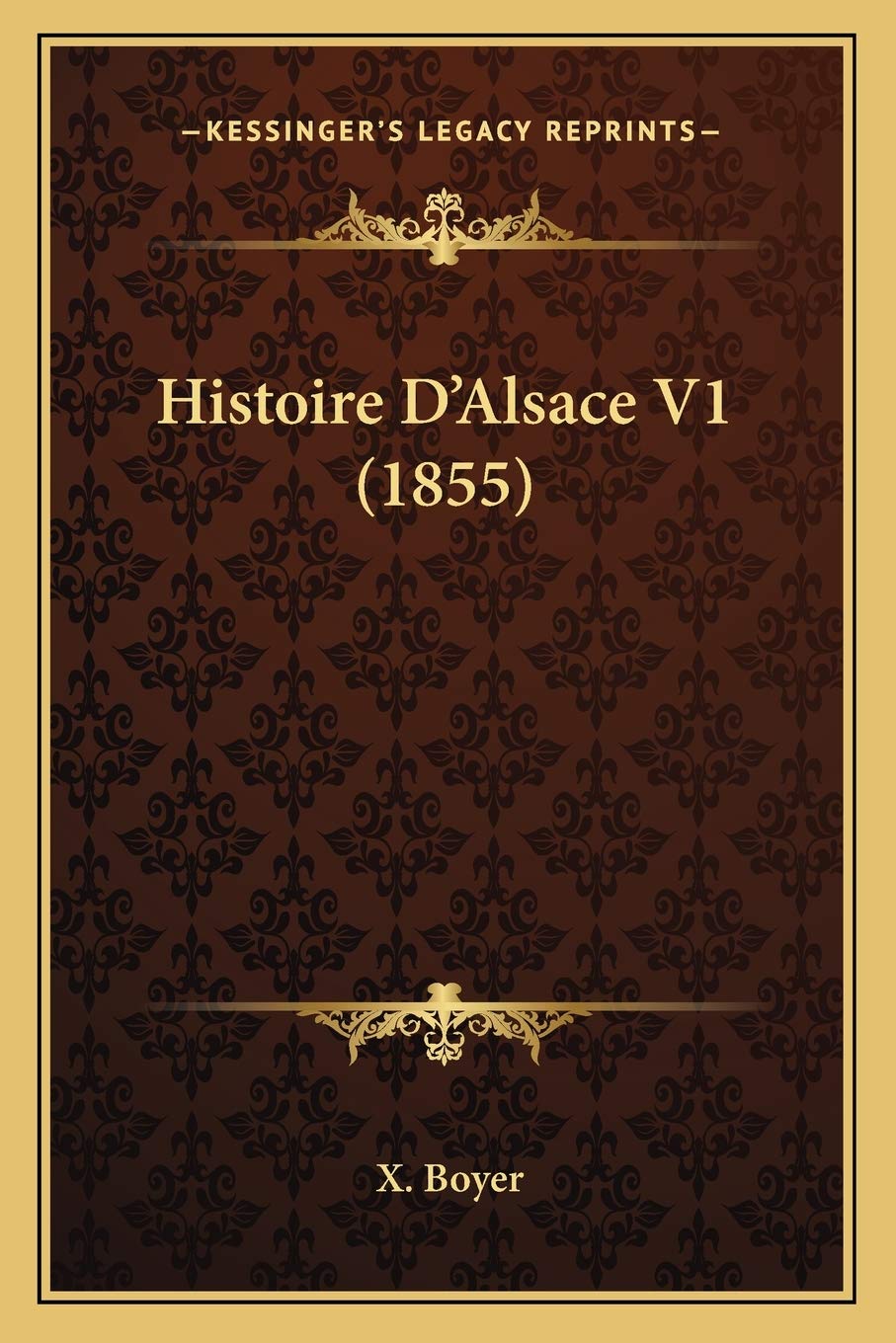 Product Image: Histoire D'Alsace V1 (1855)