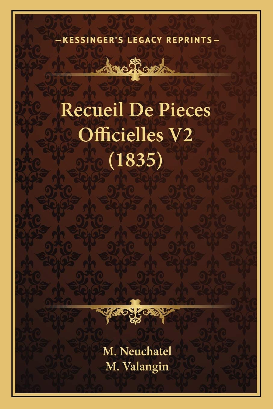Recueil De Pieces Officielles V2 (1835) book