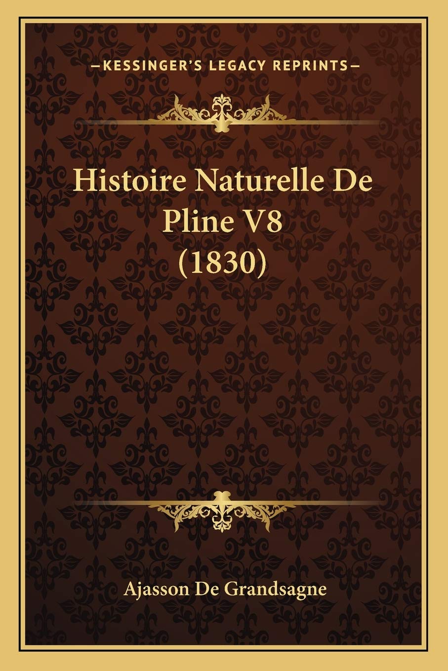 Histoire Naturelle De Pline V8 (1830) book