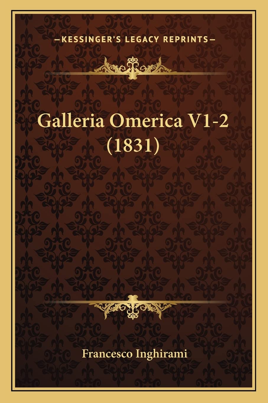 Galleria Omerica V1-2 (1831) Contemporary literature
