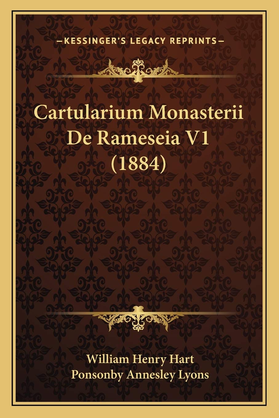 Cartularium Monasterii De Rameseia V1 (1884) Contemporary literature