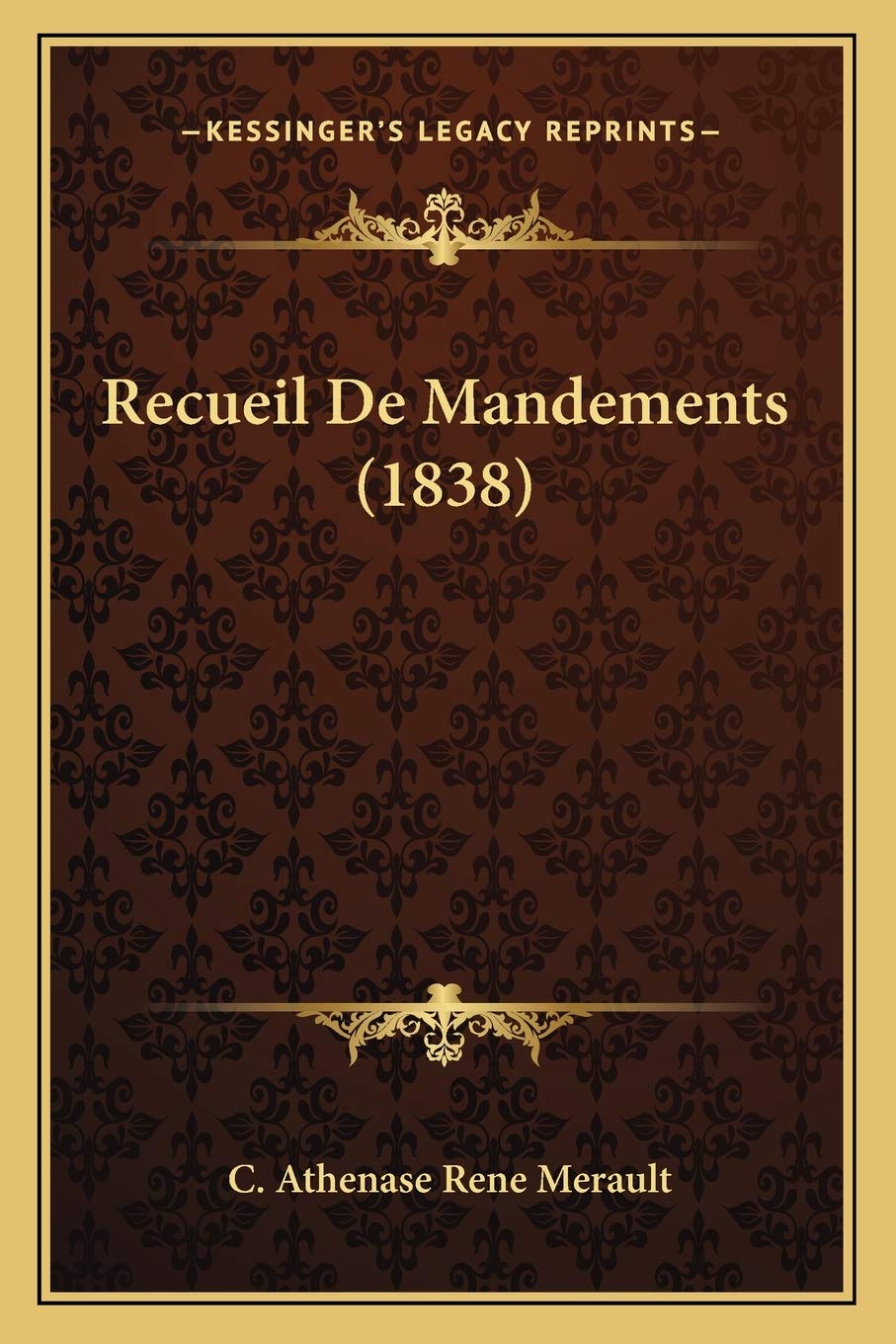 Recueil De Mandements (1838) Law