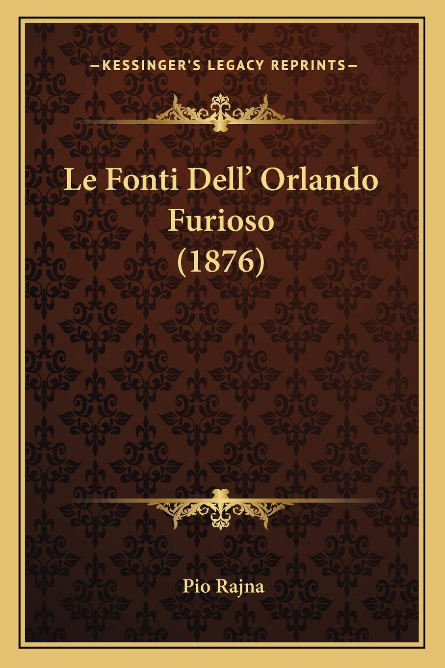 Le Fonti Dell' Orlando Furioso (1876) Poetry