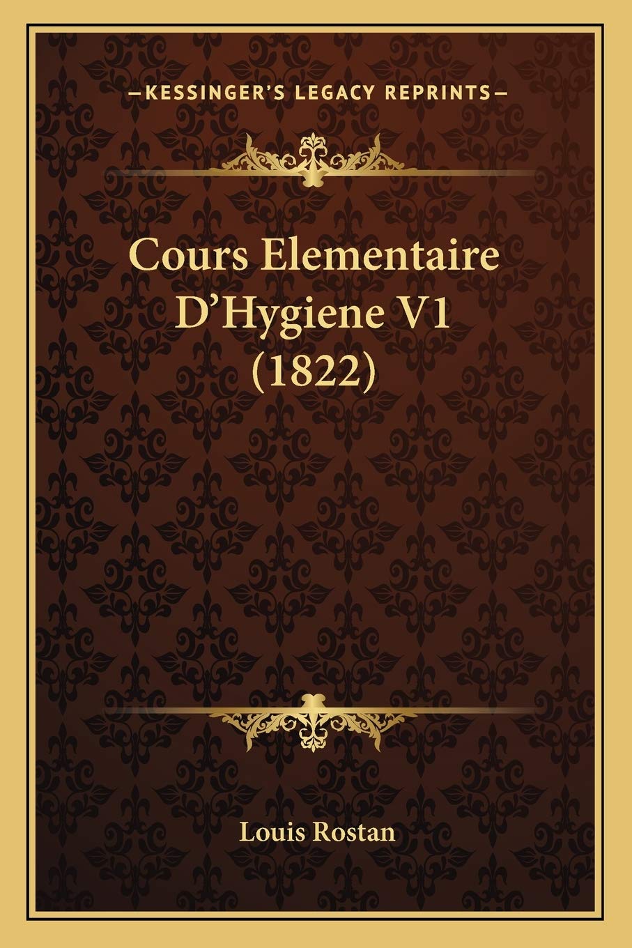 Product Image: Cours Elementaire D'Hygiene V1 (1822)