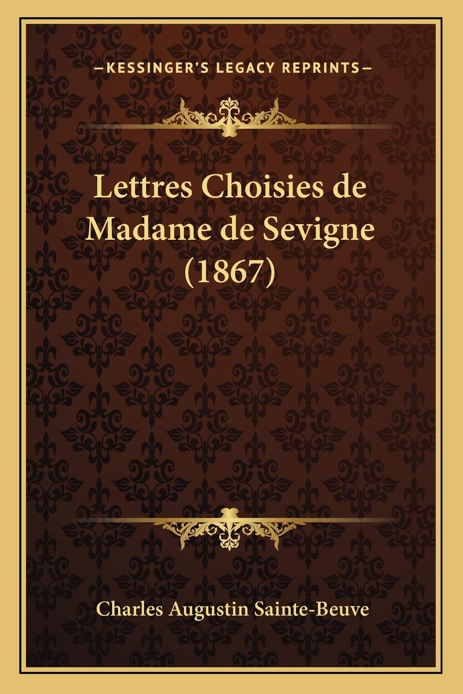 Lettres Choisies de Madame de Sevigne (1867) International