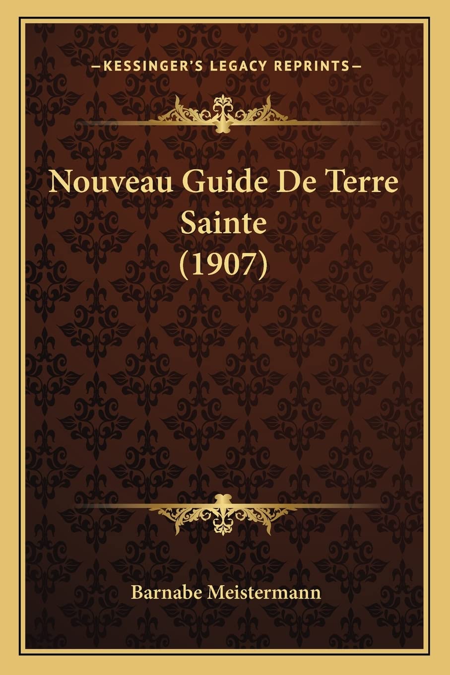 Nouveau Guide De Terre Sainte (1907) book