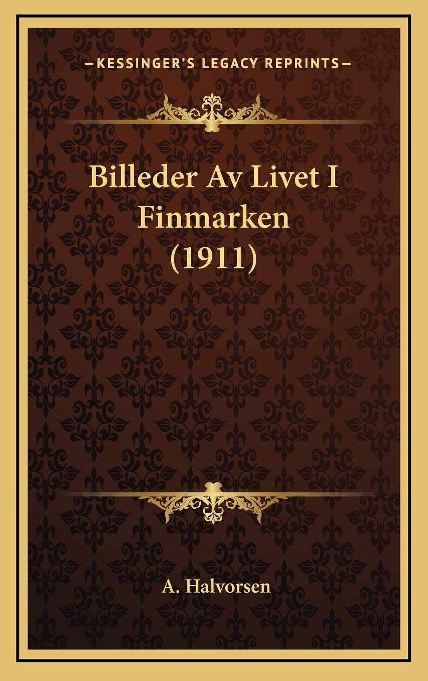 Billeder Av Livet I Finmarken (1911) Contemporary literature