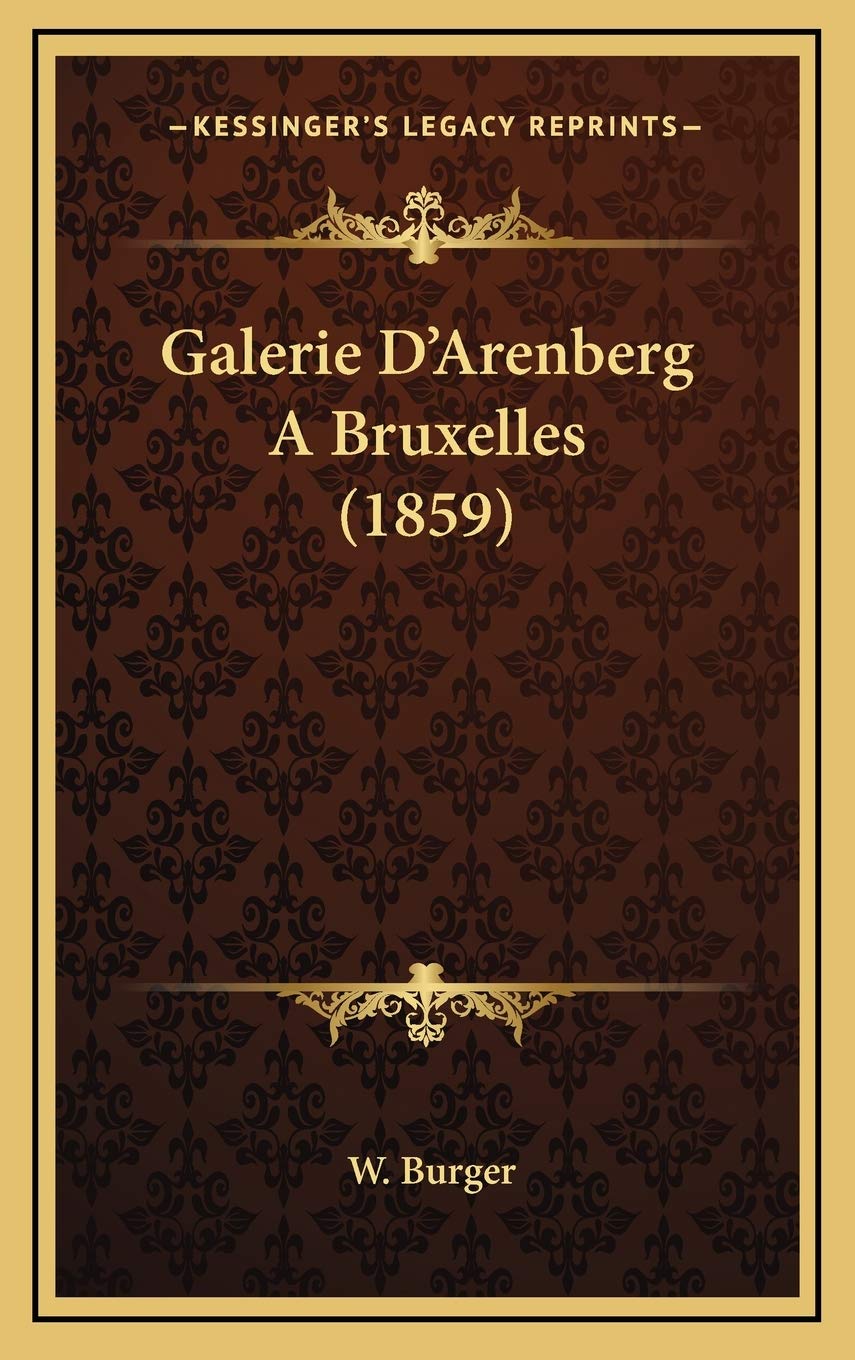 Galerie D'Arenberg A Bruxelles (1859) Contemporary literature
