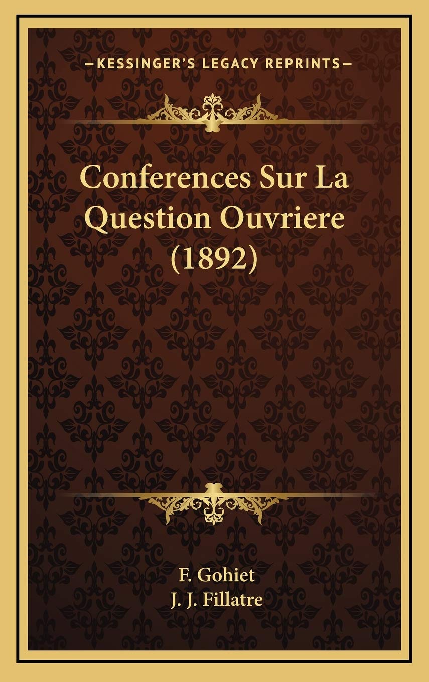 Product Image: Conferences Sur La Question Ouvriere (1892)