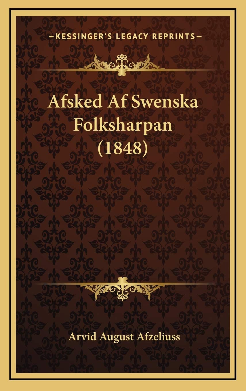 Afsked Af Swenska Folksharpan (1848) Contemporary literature