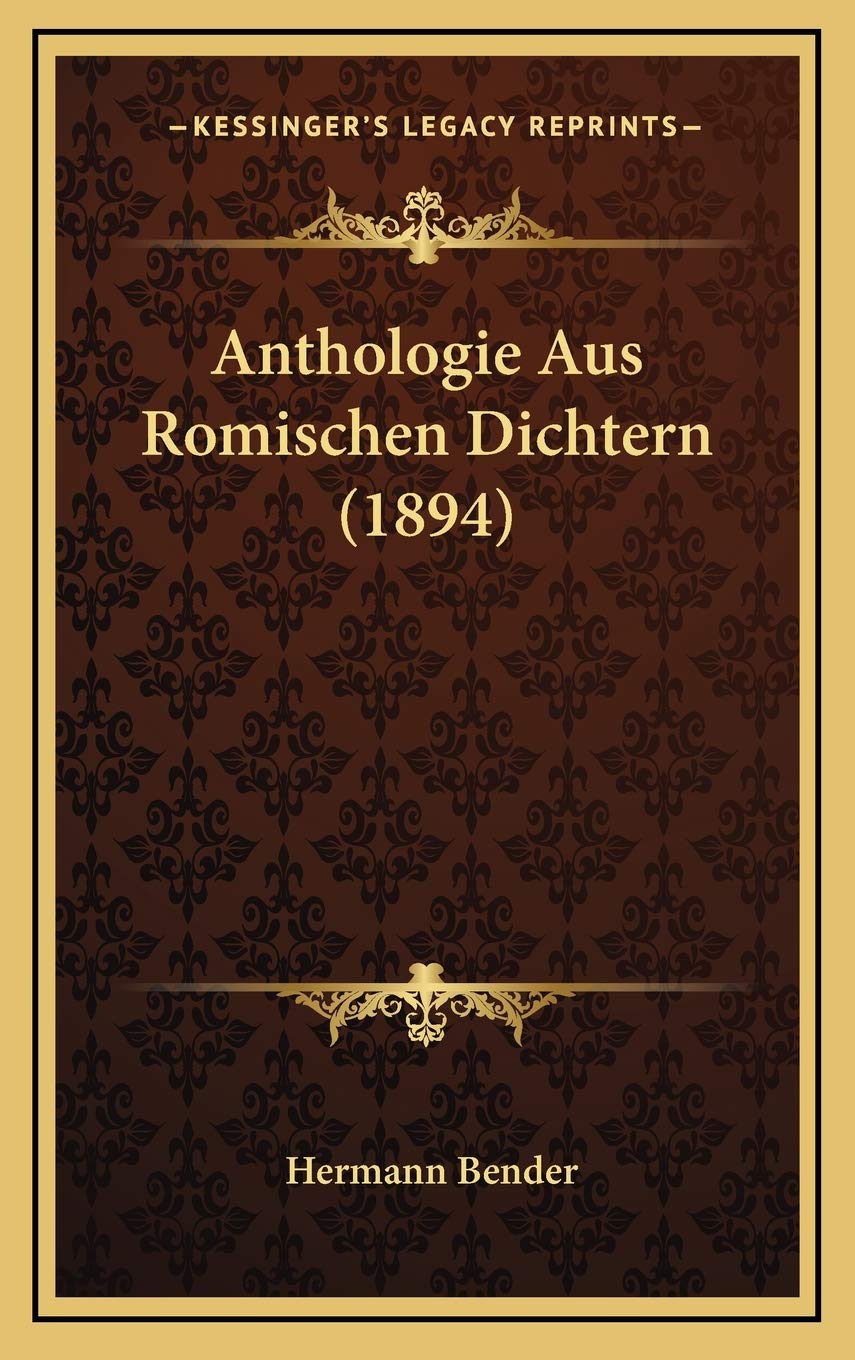 Product Image: Anthologie Aus Romischen Dichtern (1894)