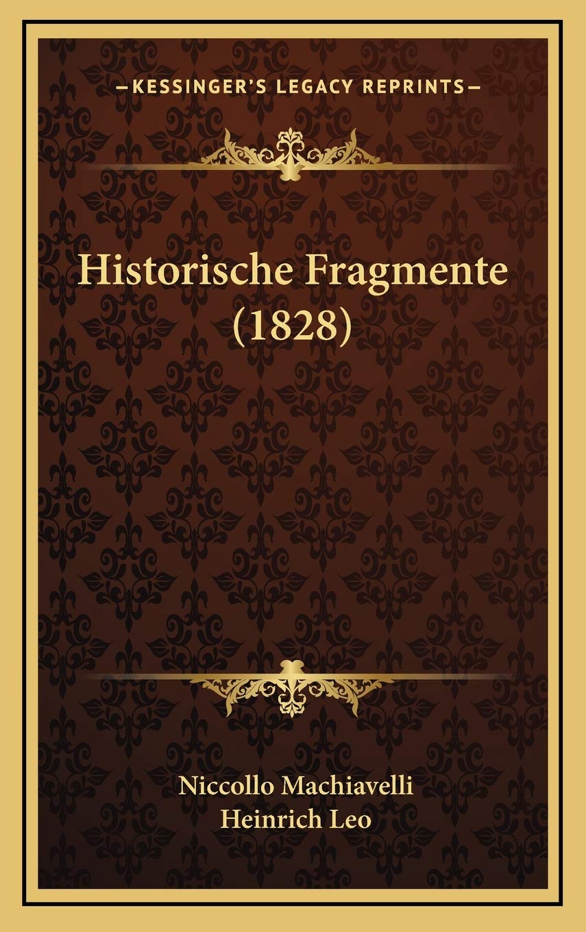 Historische Fragmente (1828) Contemporary literature