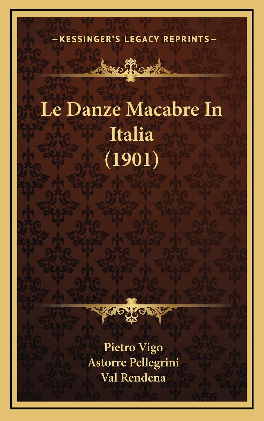 Le Danze Macabre In Italia (1901) Contemporary literature