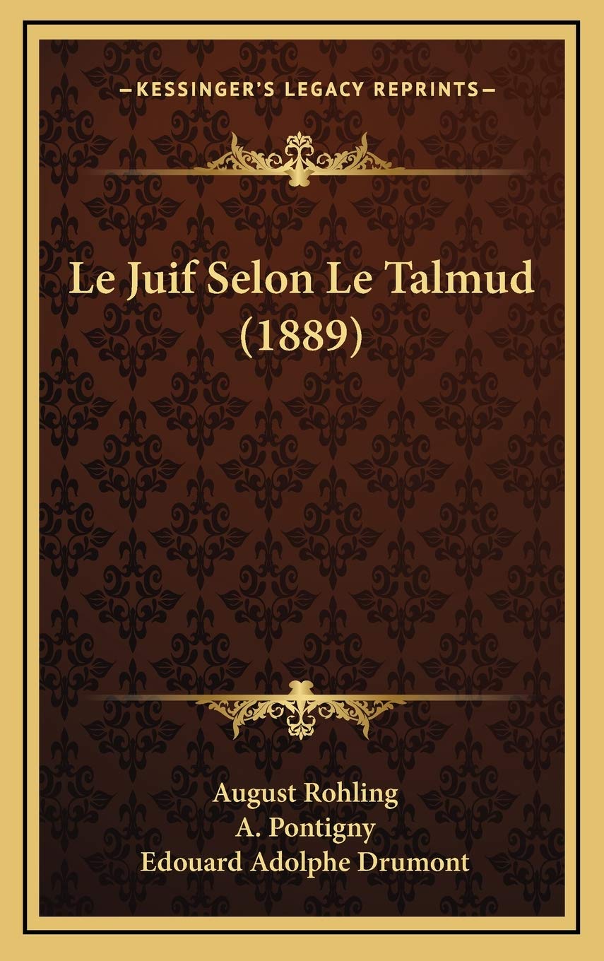Le Juif Selon Le Talmud (1889) book