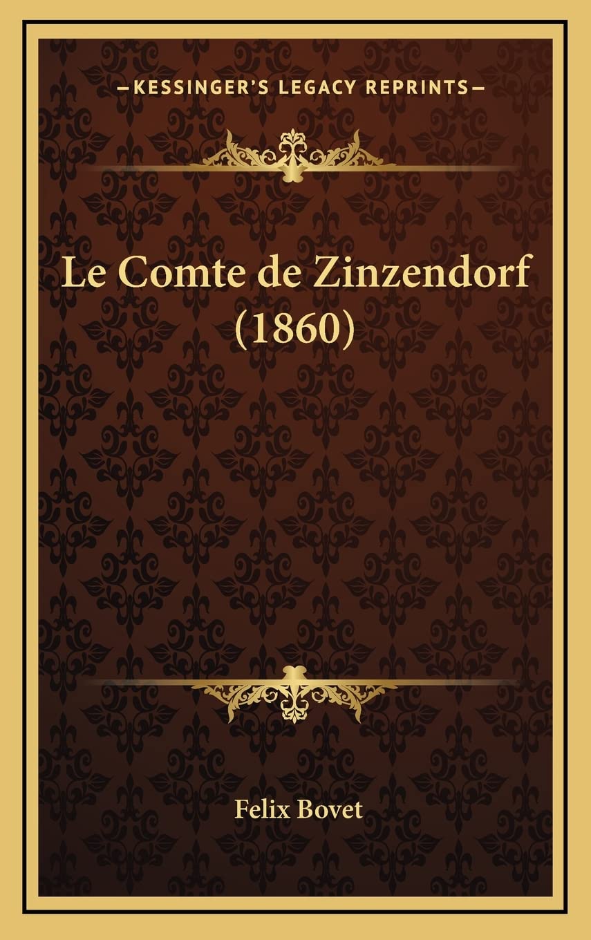 Le Comte de Zinzendorf (1860) Contemporary literature