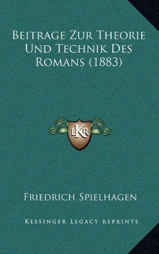 Beitrage Zur Theorie Und Technik Des Romans (1883) Contemporary literature
