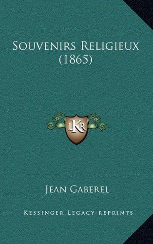 Souvenirs Religieux (1865) Contemporary literature