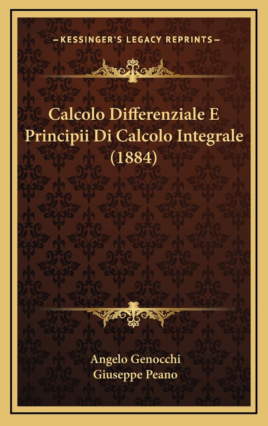 Product Image: Calcolo Differenziale E Principii Di Calcolo Integrale (1884)