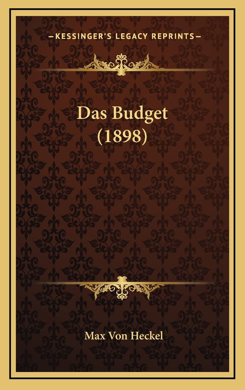 Product Image: Das Budget (1898)