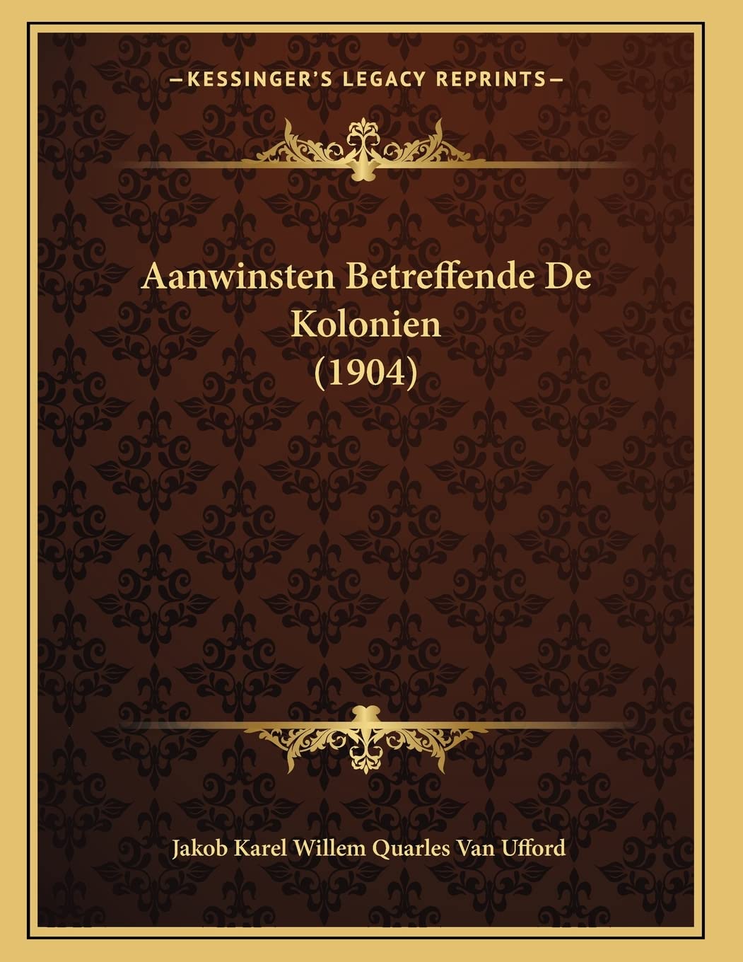 Aanwinsten Betreffende De Kolonien (1904) Contemporary literature