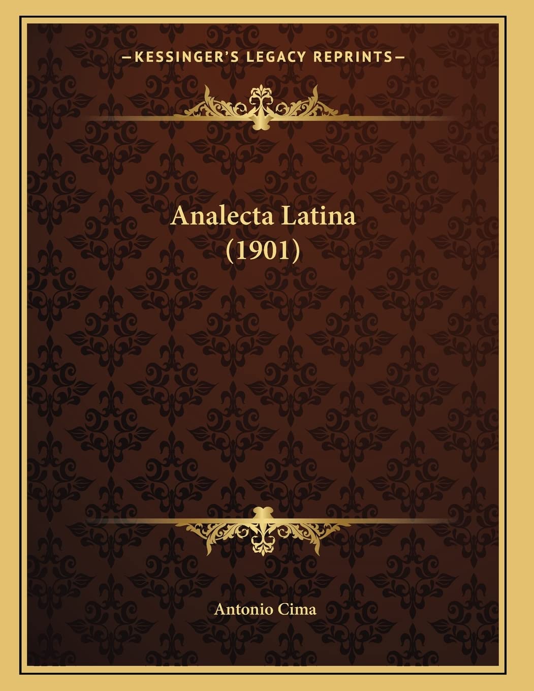 Analecta Latina (1901) Contemporary literature Books