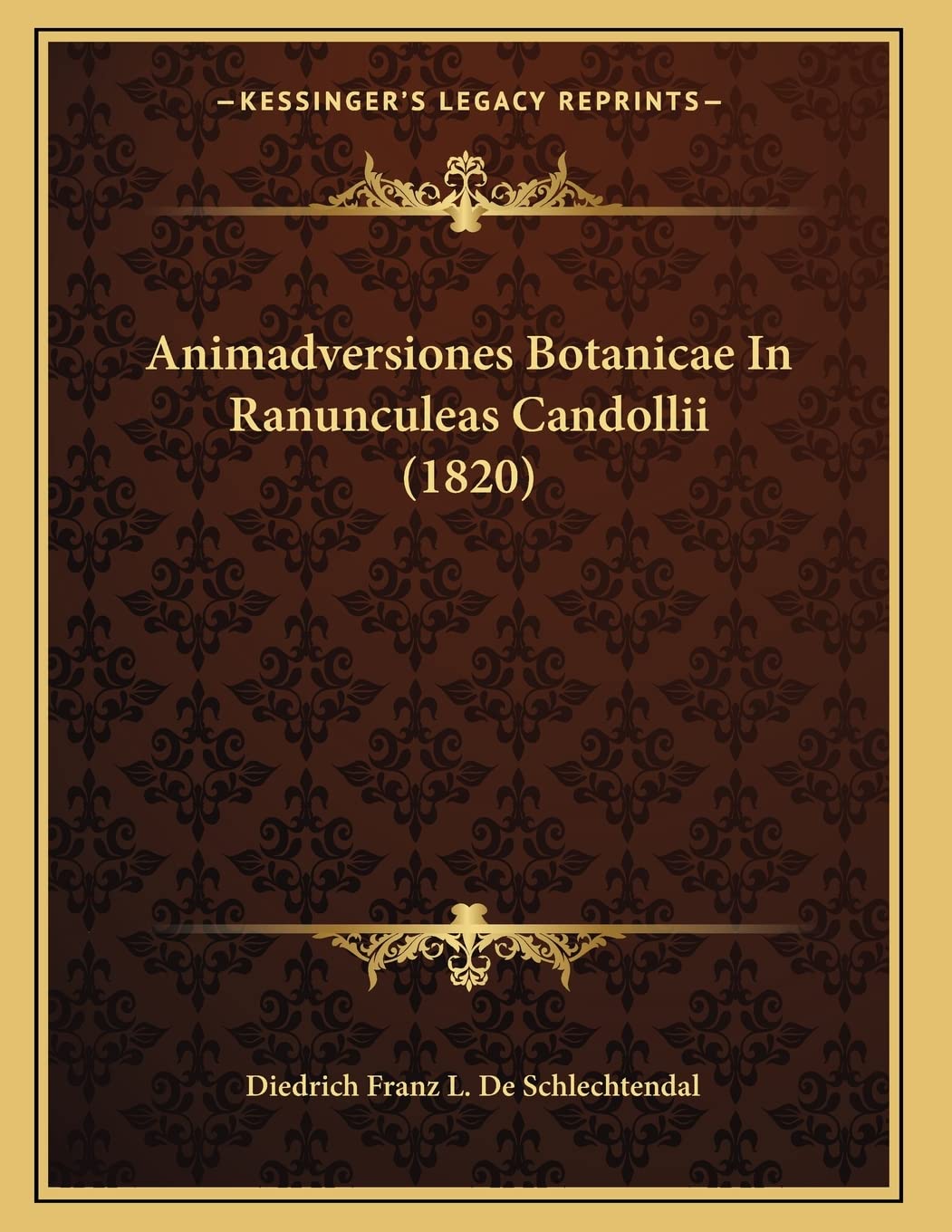 Animadversiones Botanicae In Ranunculeas Candollii (1820) Contemporary literature