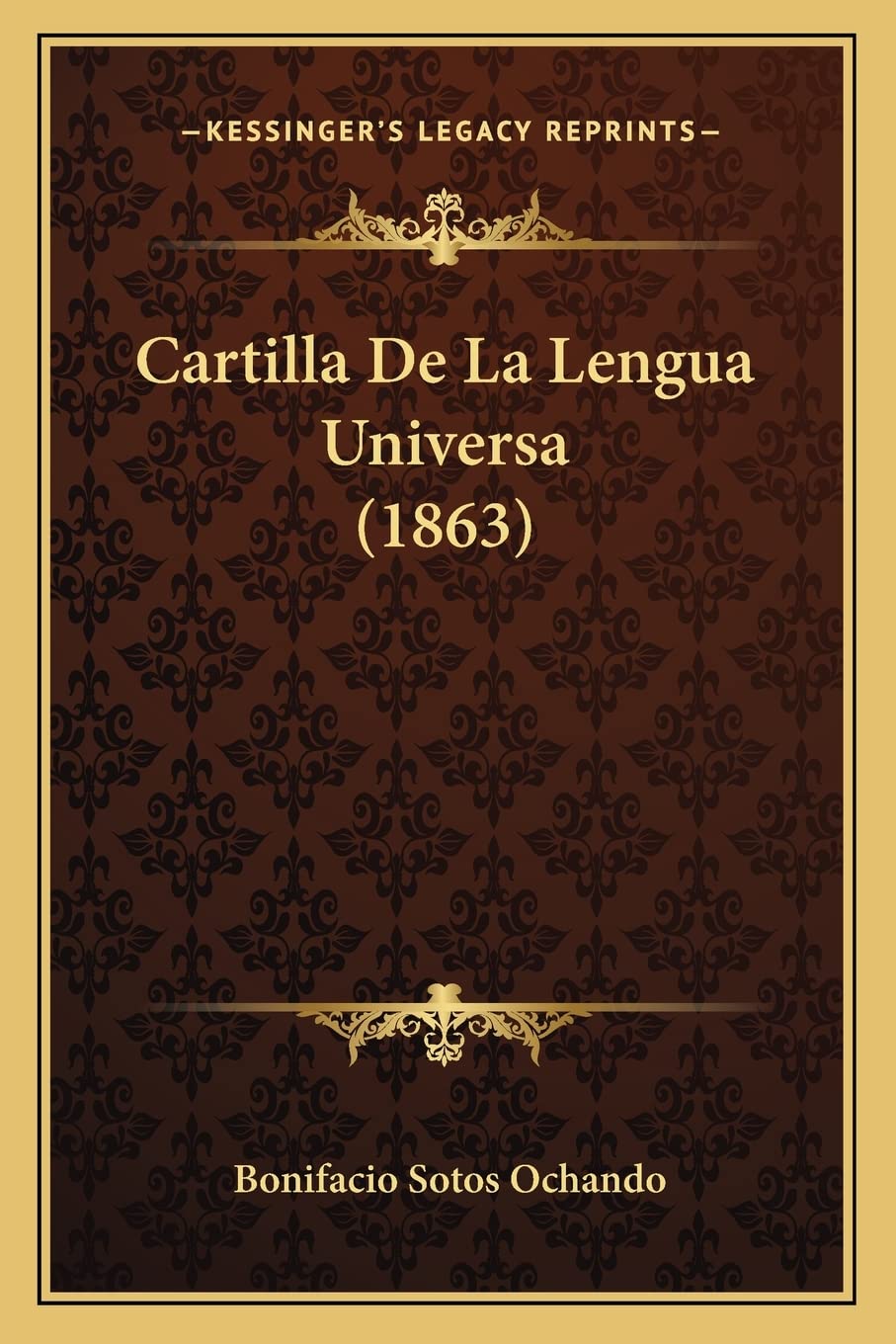 Cartilla De La Lengua Universa (1863) Social Sciences