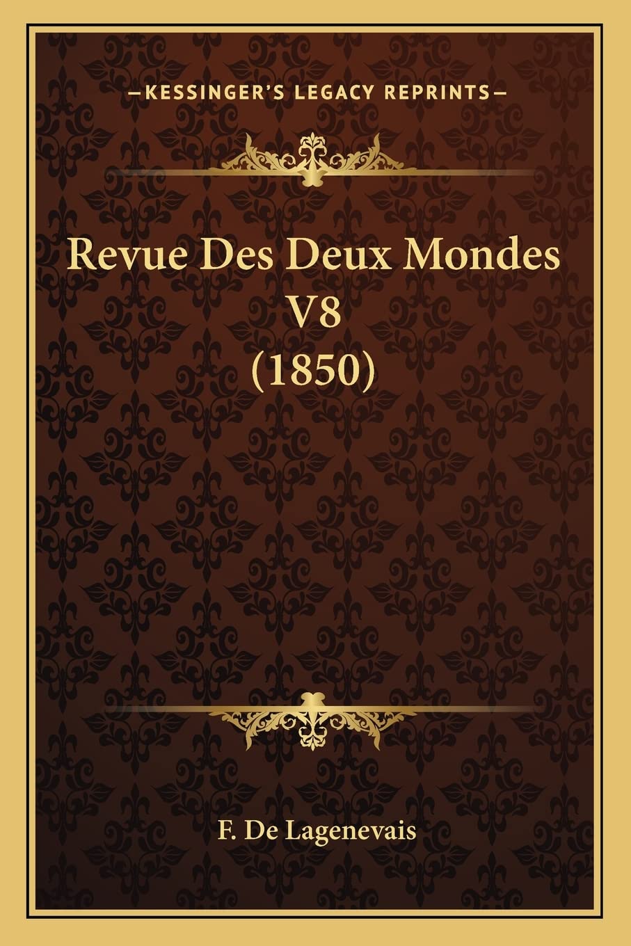 Revue Des Deux Mondes V8 (1850) book