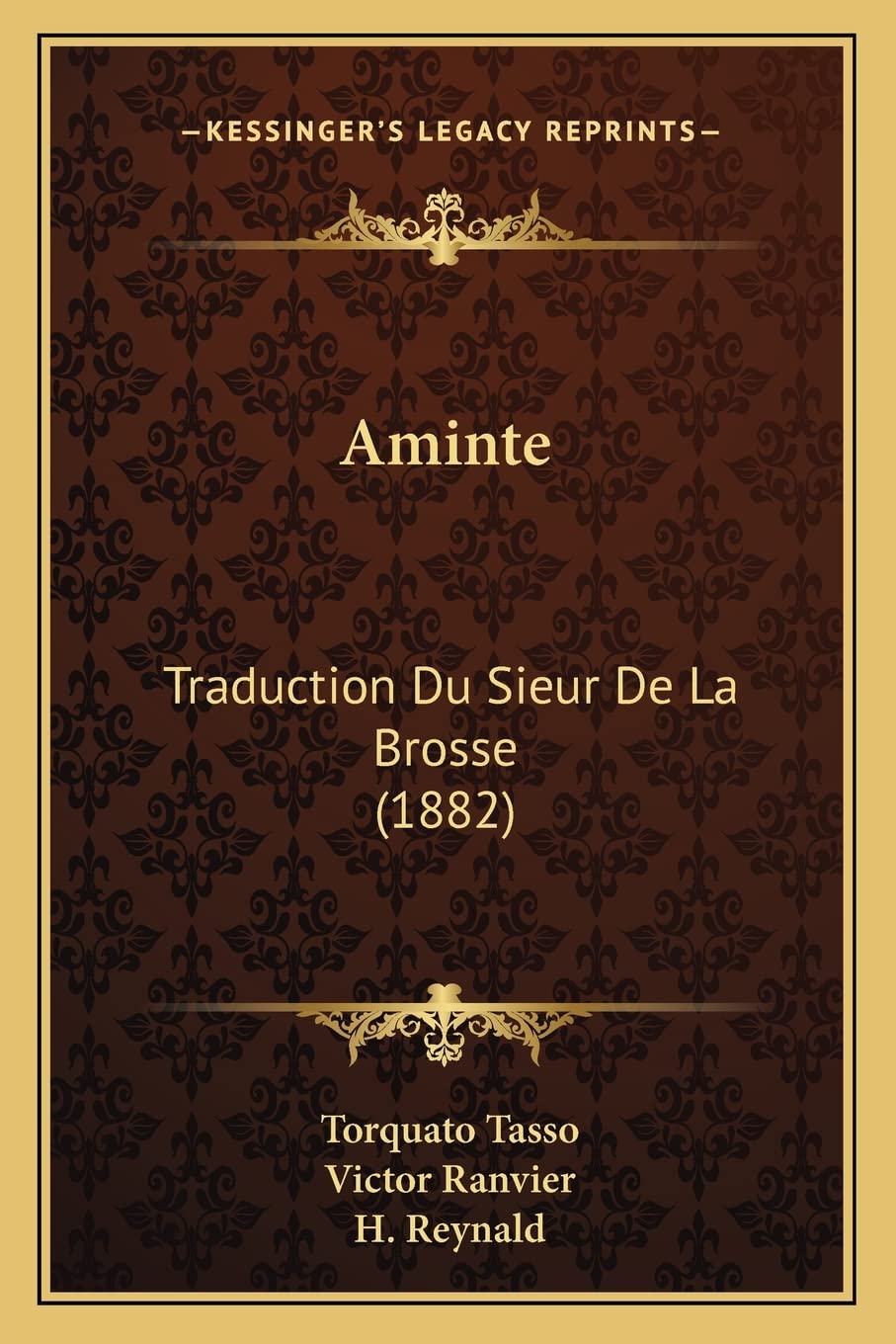 Aminte: Traduction Du Sieur De La Brosse (1882) book