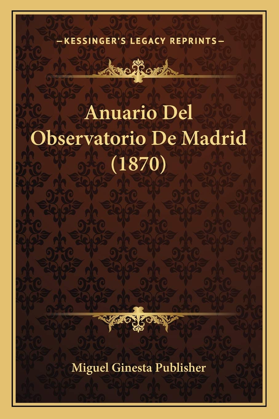 Anuario Del Observatorio De Madrid (1870) International