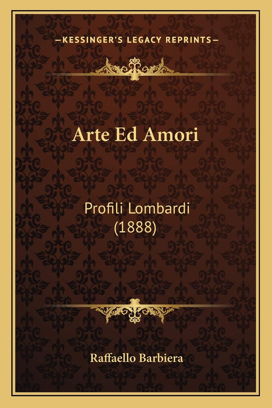 Arte Ed Amori: Profili Lombardi (1888) Contemporary literature