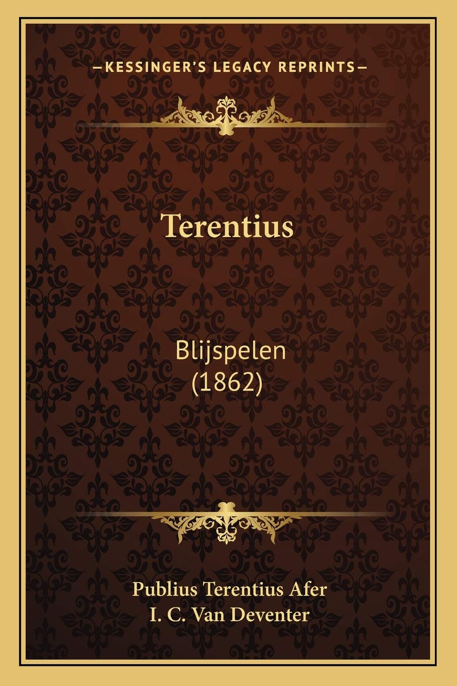 Terentius: Blijspelen (1862) Drama