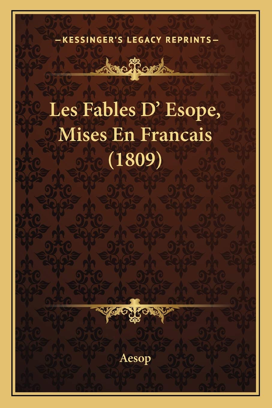 Les Fables D' Esope, Mises En Francais (1809) International