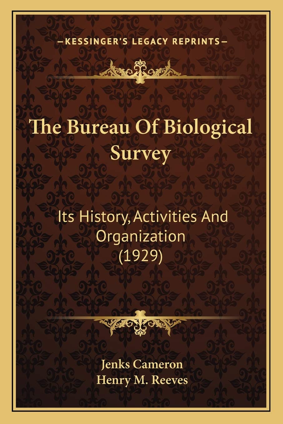 The Bureau Of Biological Survey: Its History, Activities And Organization (1929) Philosophy