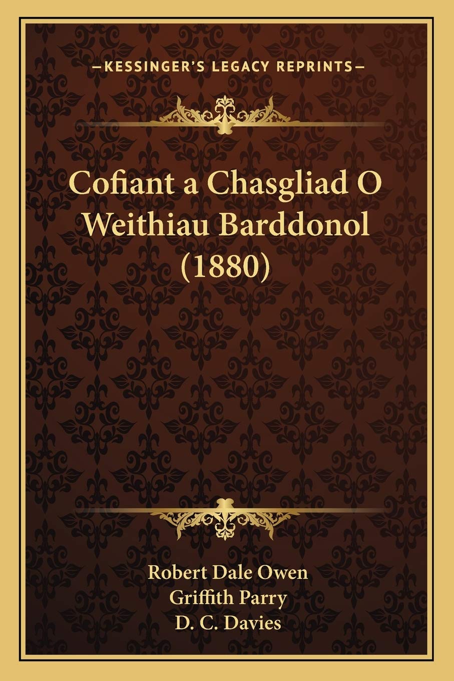 Cofiant a Chasgliad O Weithiau Barddonol (1880) Poetry