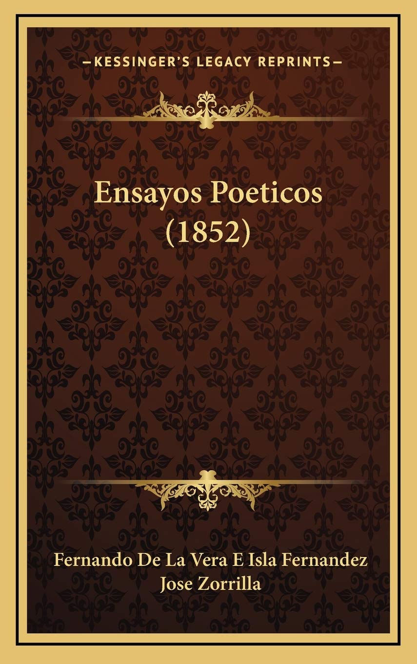 Ensayos Poeticos (1852) Contemporary literature