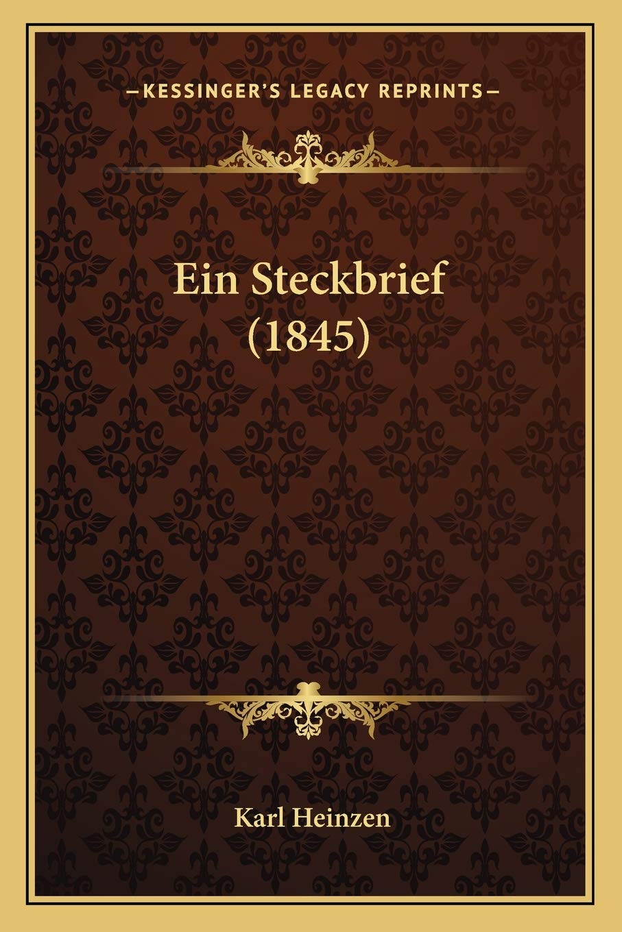 Ein Steckbrief (1845) International