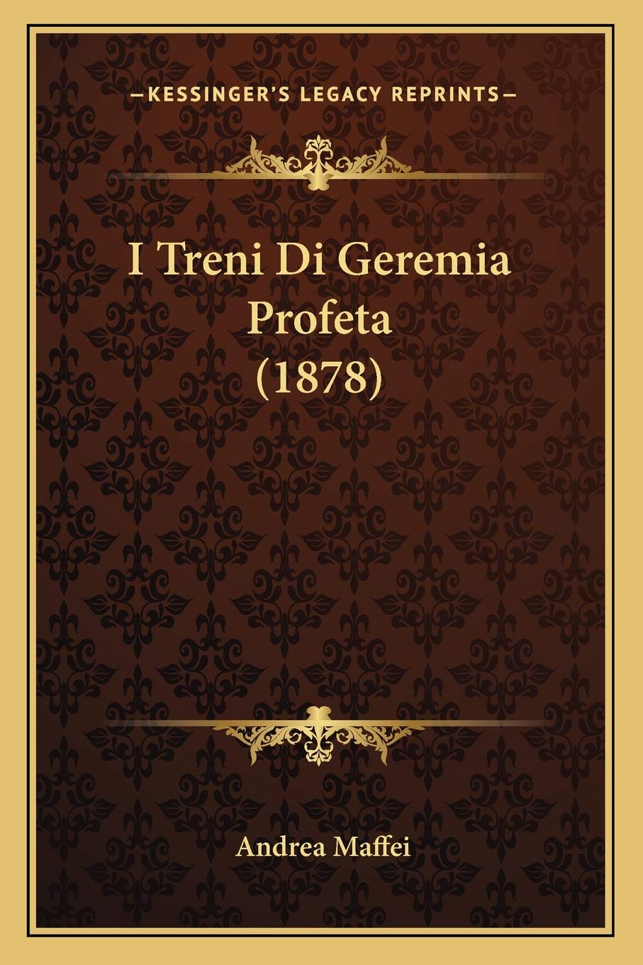 I Treni Di Geremia Profeta (1878) Contemporary literature