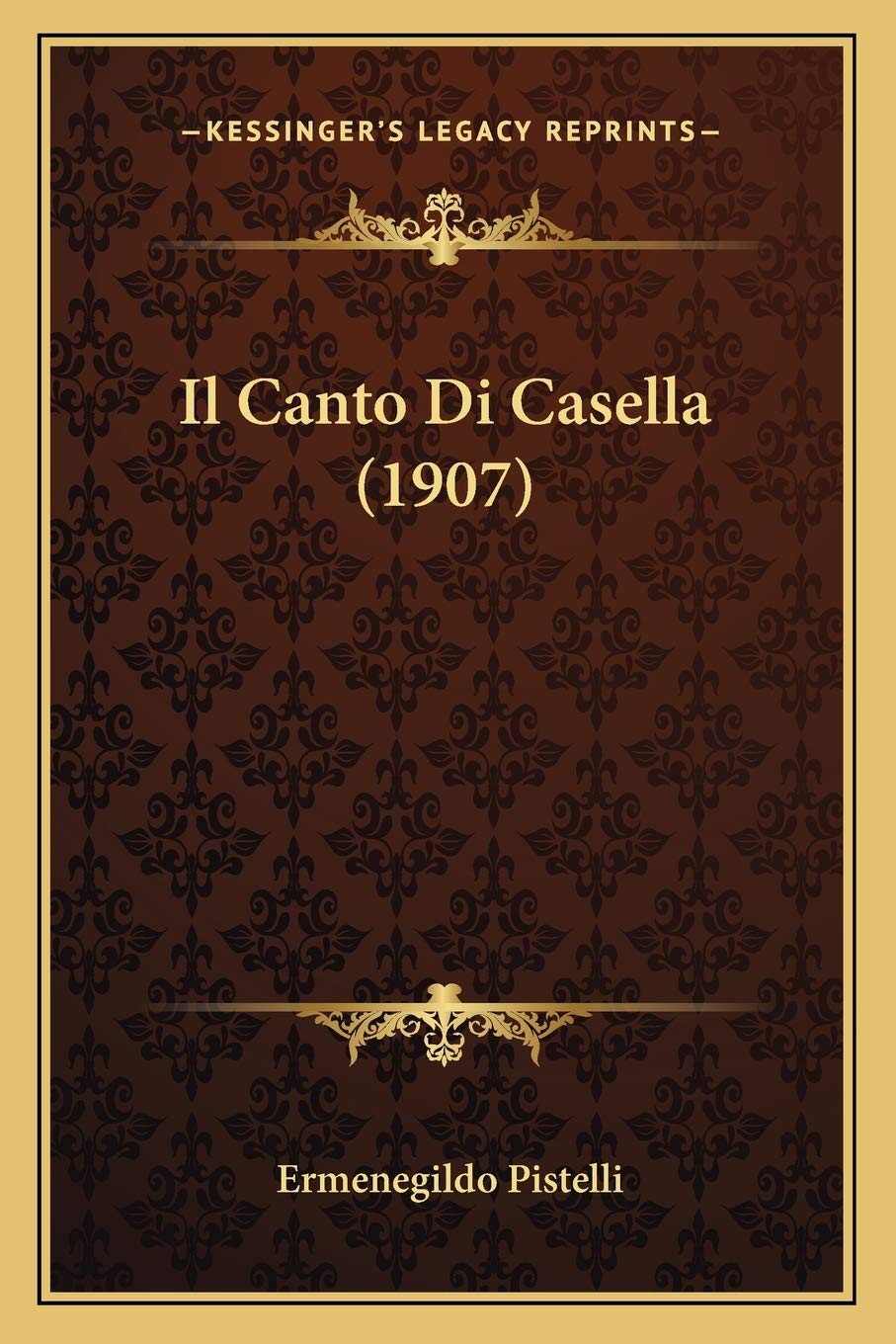 Il Canto Di Casella (1907) Contemporary literature