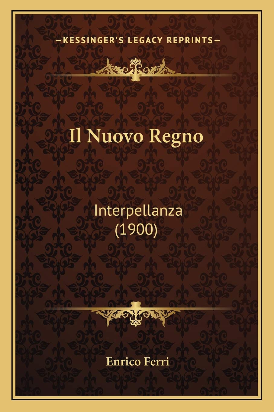 Il Nuovo Regno: Interpellanza (1900) Contemporary literature