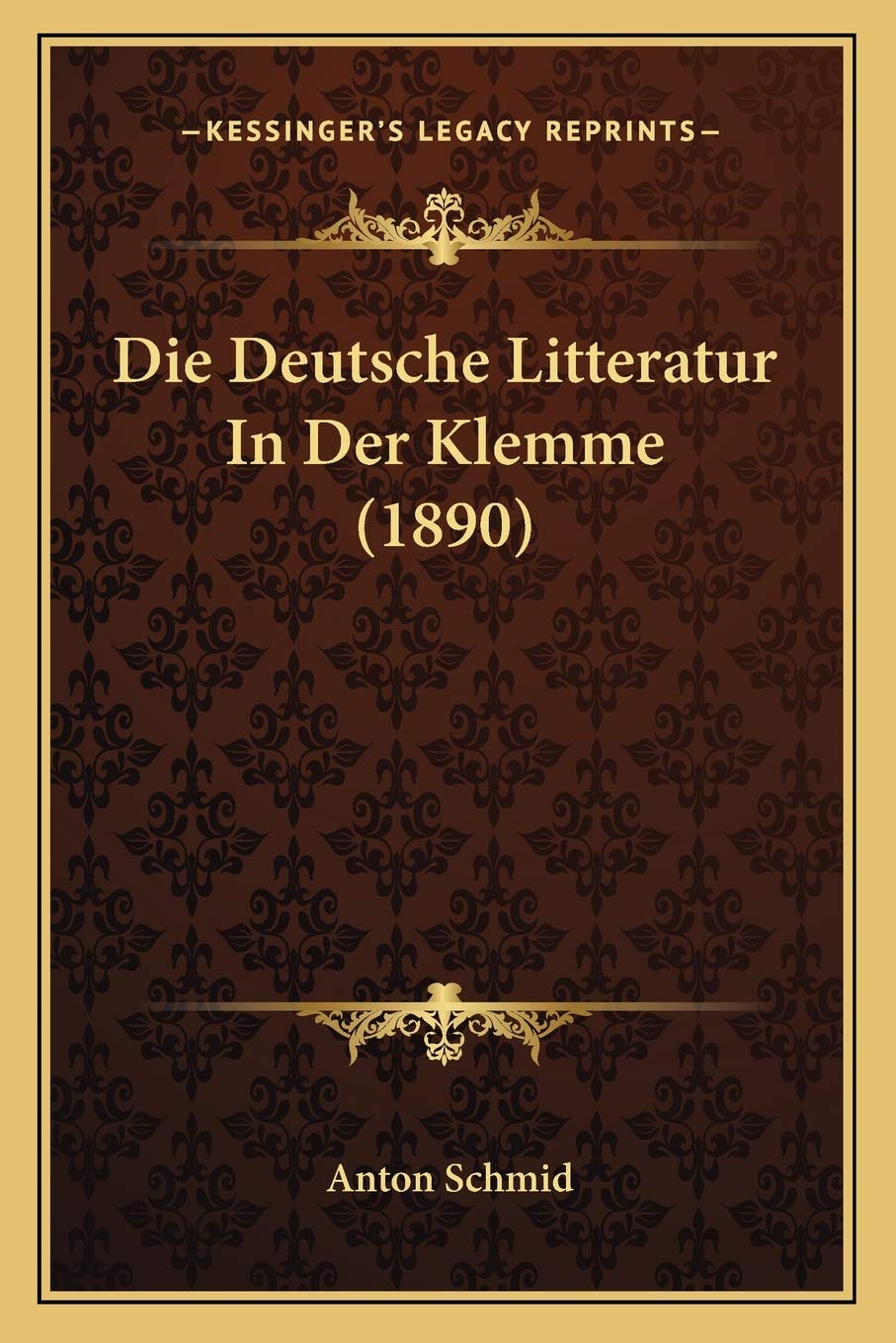 Die Deutsche Litteratur In Der Klemme (1890) Contemporary literature
